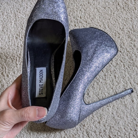 Steve Madden  Sparkling Dalya Platform Size 6 - Picture 4 of 6